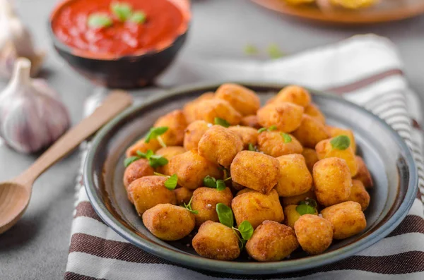 Mini croquetas fritas caseras — Foto de Stock