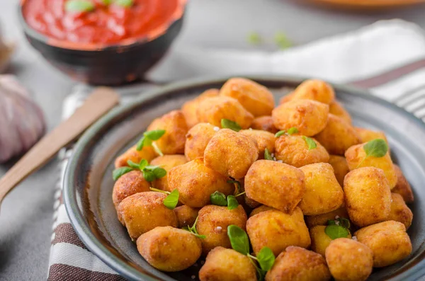 Mini croquetas fritas caseras — Foto de Stock