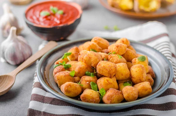 Mini croquetas fritas caseras — Foto de Stock