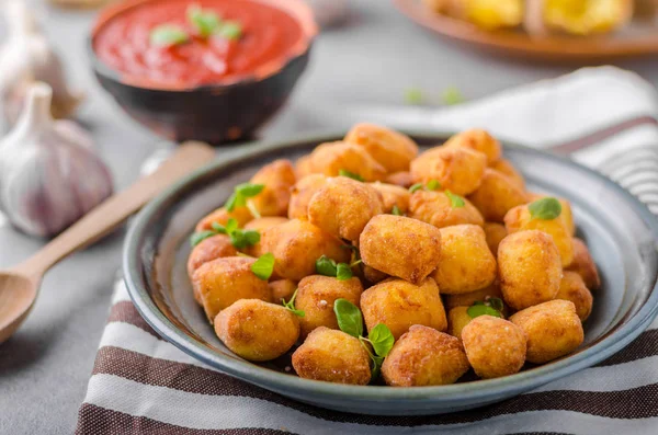 Mini croquetas fritas caseras — Foto de Stock