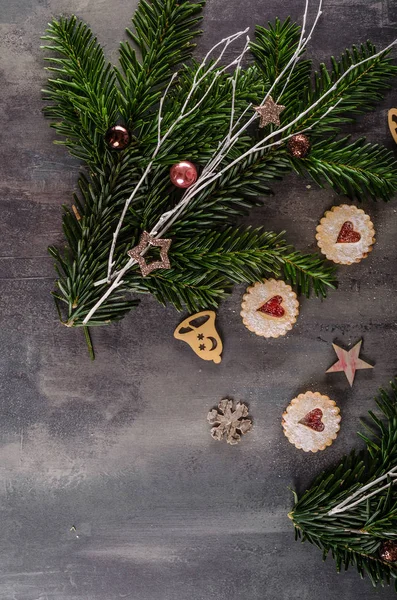 Різдво цукерки, печиво — стокове фото