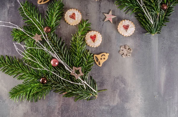 クリスマスのお菓子、クッキー — ストック写真