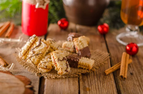 Kerst snoep, koekjes — Stockfoto