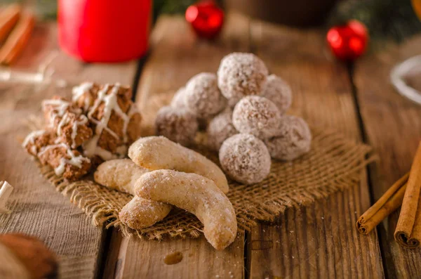 Weihnachtsbonbons, Plätzchen — Stockfoto