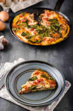 Fırında sebze frittata