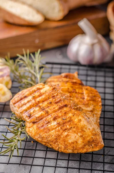 Chicken steak grilled — Stock Photo, Image