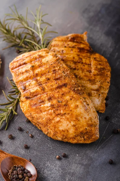 Chicken steak grilled — Stock Photo, Image