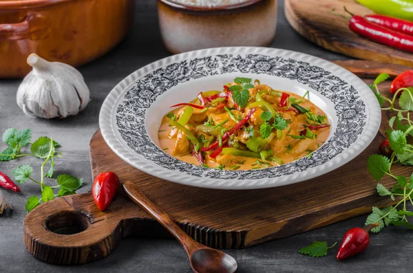 Curry de poulet délice alimentaire — Photo