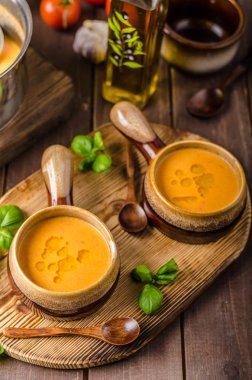 Lezzetli sebze domates çorbası