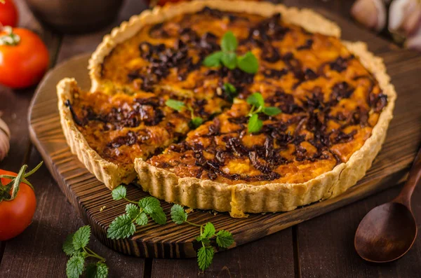 Dobrý quiche cibule — Stock fotografie