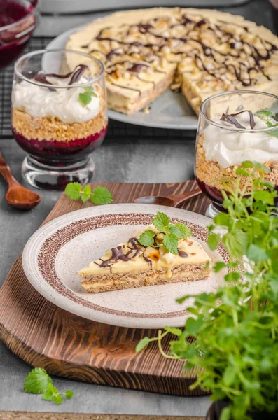 Gâteau au chocolat aux amandes — Photo