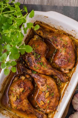 Sarımsak rosemary tavuk