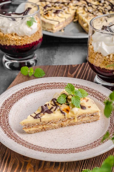 Gâteau au chocolat aux amandes — Photo