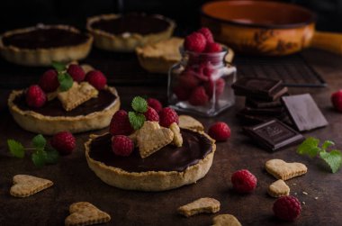 Fındıklı çikolata tartalets