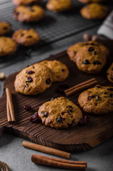 Biscoitos de cenoura com cranberries — Fotografia de Stock