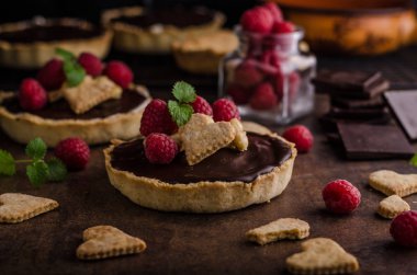 Fındıklı çikolata tartalets