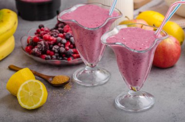 Çilek güler yüzlü milkshake