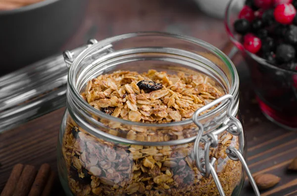 Granola al horno con bayas — Foto de Stock