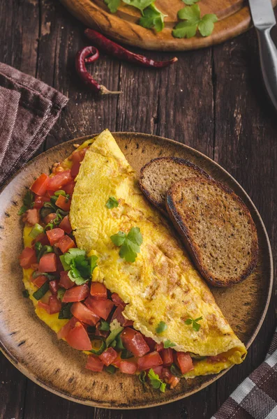 Vegetarian omelette — Stock Photo, Image