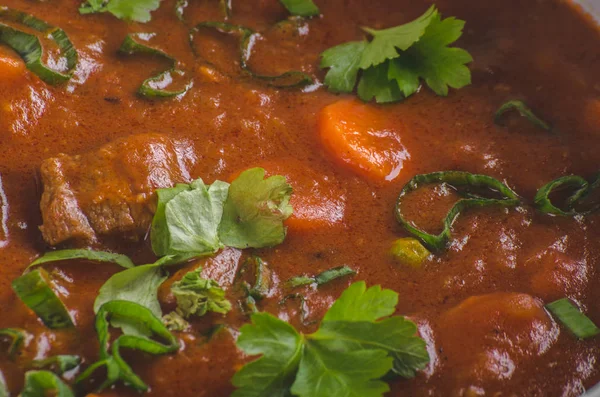 Estofado de carne con zanahorias — Foto de Stock