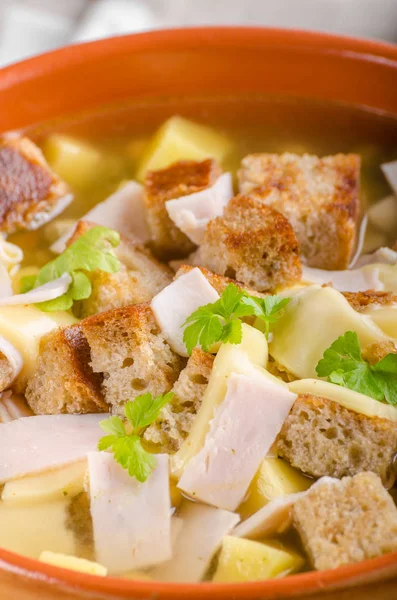Garlic soup — Stock Image Garlic soup Stock Photo