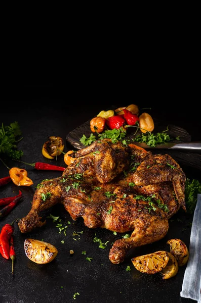 Grillezett fűszeres csirke — Stock Fotó