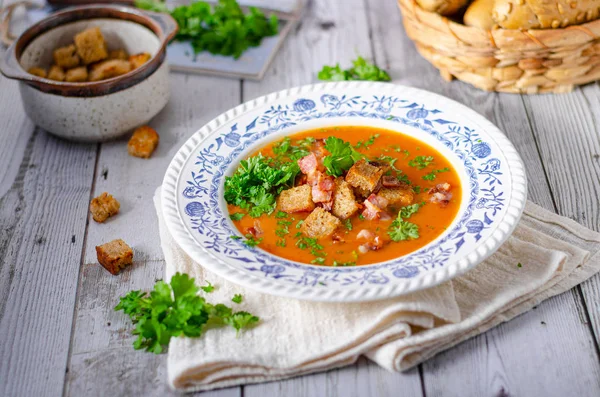 Sopa de goulash deliciosa — Fotografia de Stock