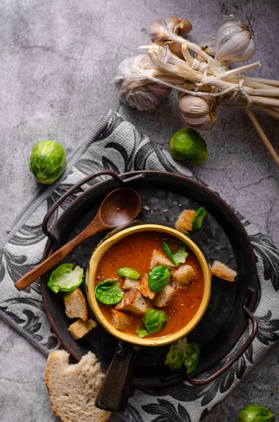 Sopa de goulash caseira deliciosa — Fotografia de Stock