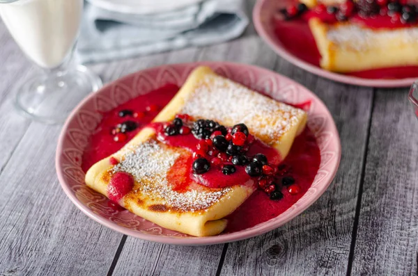 Kaas blintzes crêpes — Stockfoto