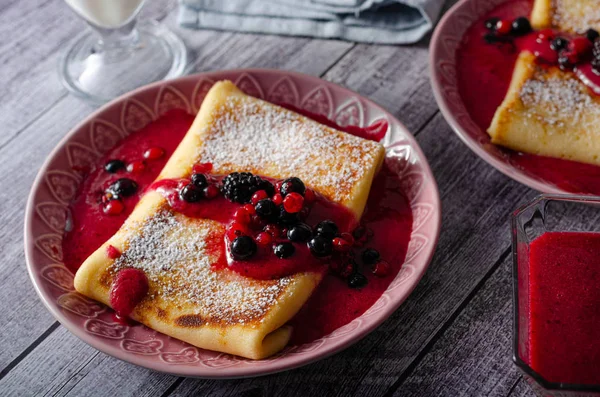 Kaas blintzes crêpes — Stockfoto