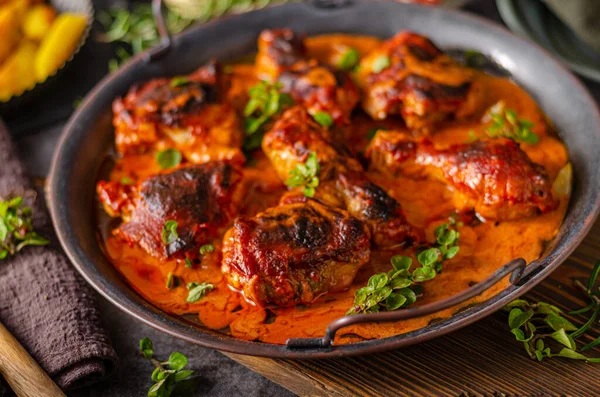 Hot and spicy tikka chicken — Stok fotoğraf