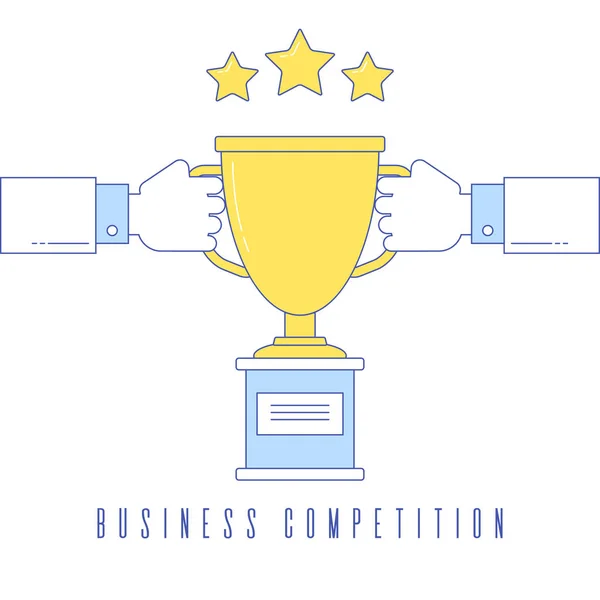 Επιχειρηματικό σχέδιο ανταγωνισμού — Διανυσματικό Αρχείο