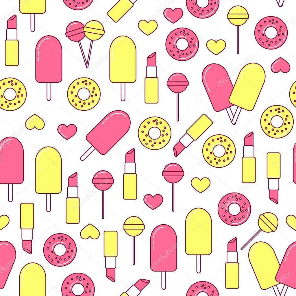 Sweets seamless pattern