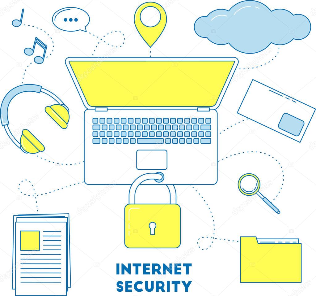 Internet security illustration