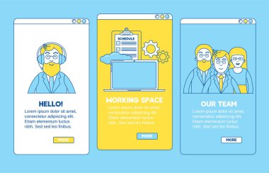 Onboarding uygulama çizgili Tema
