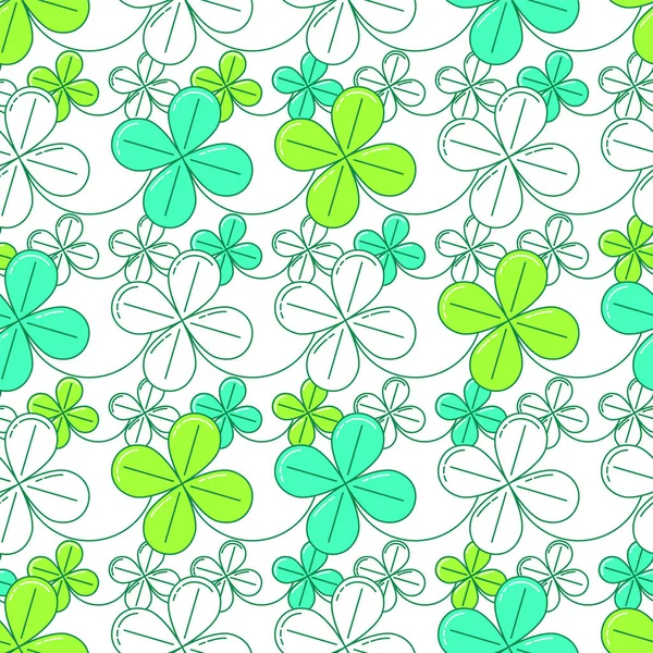 stock vector Clover seamless pattern