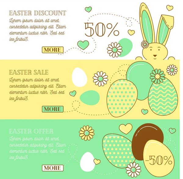 Colorful Easter eggs — Stock Vector