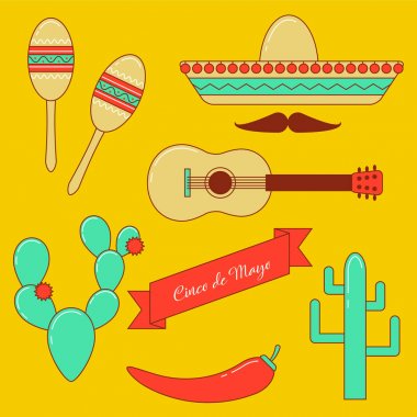 Cinco de Mayo vector set