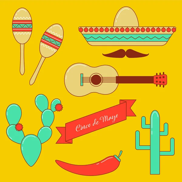 Cinco de Mayo vector set