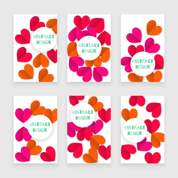 Set de bannere de Valentine Day — Vector de stoc