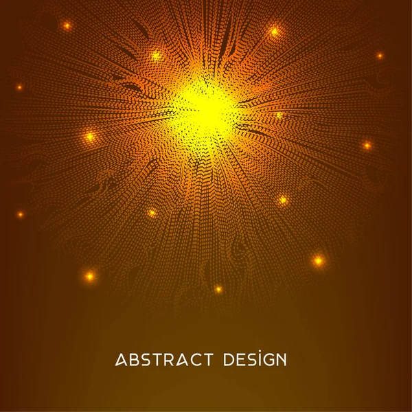 Cercle de design abstrait avec des points — Image vectorielle