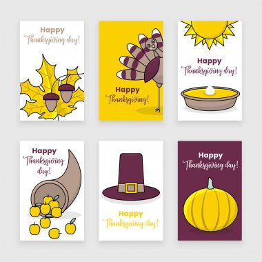 Şükran günü posterler ayarla