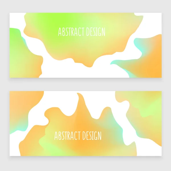 Abstract design banners set — Stock Vector