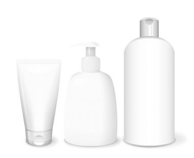 Kozmetik beyaz şablonları