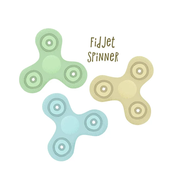 Fidget spinners juguetes — Vector de stock