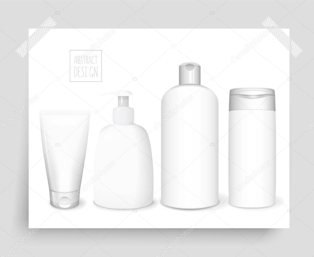 Cosmetics white templates