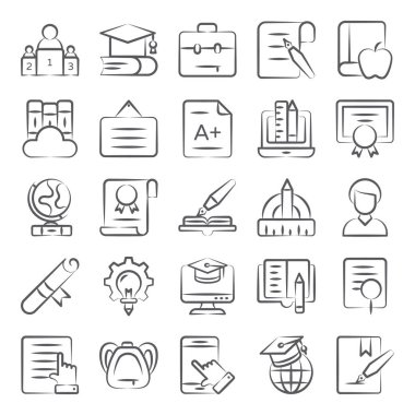 Özel Eğitim Doodle Simgeleri Paketi 