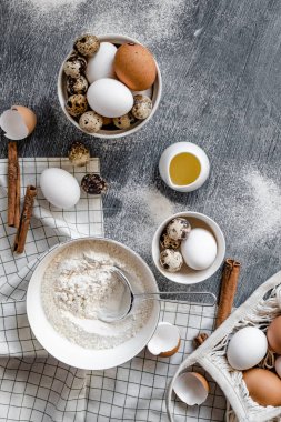 Turta pişirme hazırlığı.