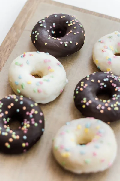 Rosquillas Chocolate Posponer Dieta Para Más Tarde —  Fotos de Stock