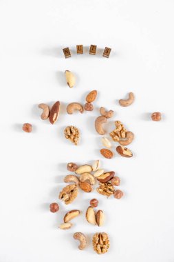 Fındıkların telif uzayı görüntüsü. fındık en sağlıklı atıştırmalıktır.